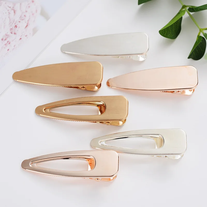 Fashion Metal Duckbill Clip Alloy Side Clip Fashion Wild Hair Clip Simple Accessories For Women Girls Hairclip Headwear