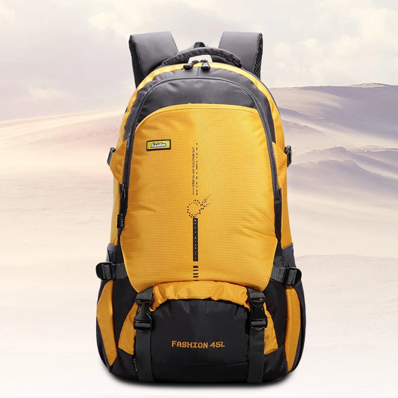 New Fashion Men Nylon Backpack Travel Bag Large Capacity Versatile Utility Mountaineering Multifunctional Backpack Luggage Bag