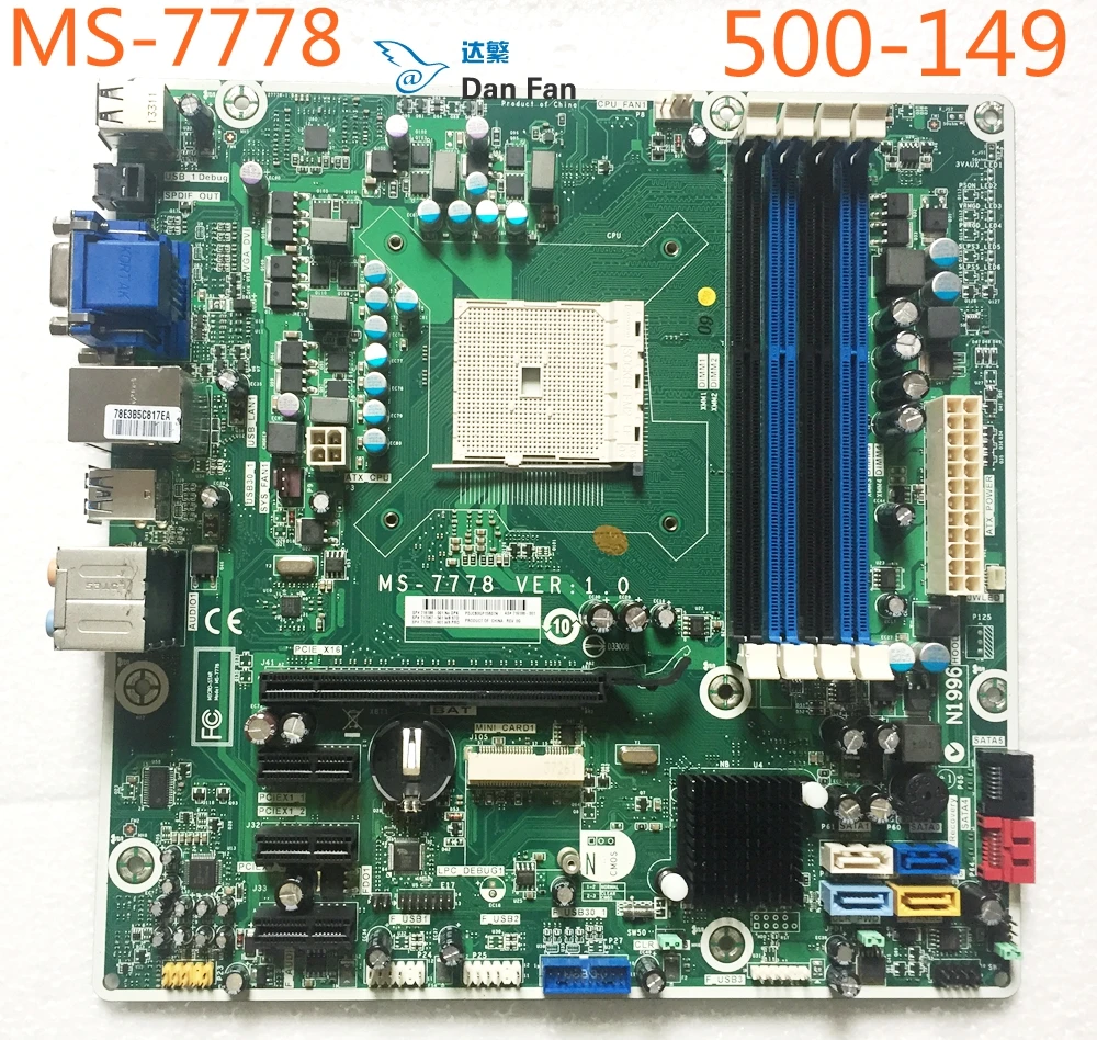 

716188-001 For HP 500-149 Motherboard 717067-501 FM2 MS-7778 VER:1.0 Mainboard 100%tested fully work