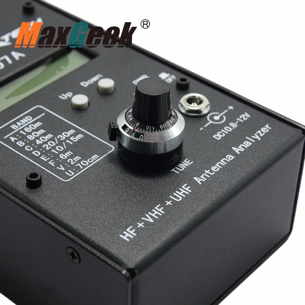 محلل هوائي Maxgeek 160 متر HF/VHF/UHF معاوقة SWR AW07A f/ Ham راديو Hobbists