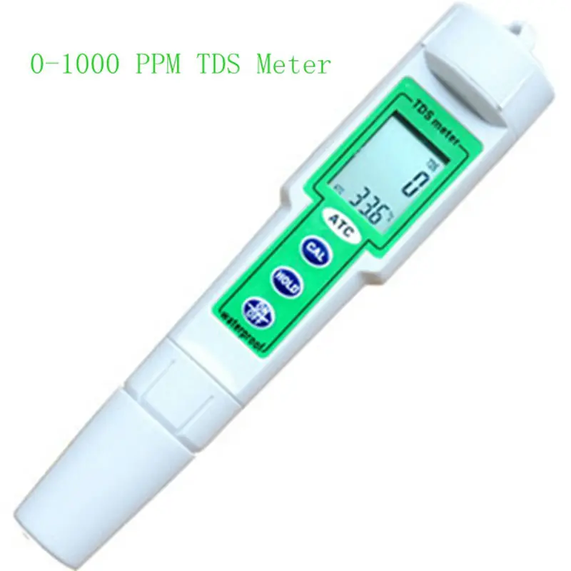 

0-1000 ppm Waterproof Digital LCD TDS Temperature Meter Chemical Aquarium Photography Hydroponic Water TDS PPM Value Monitor