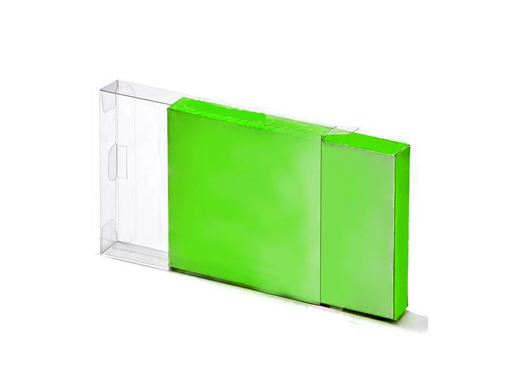ChengChengDianWan Clear case  8-bit plastic PET Protector Case Game Box CIB games 1pc for NES 18*13*2.4cm