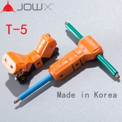 Jowx T-5 10個1方法12〜11AWG 4sqmm t分岐非剥奪ケーブル電線コネクタt型ジョイントクイックスプライス圧着端子