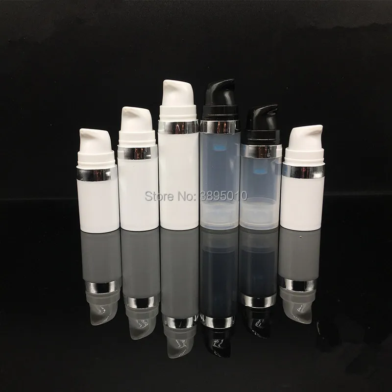 

5ml/10ml/15ml Airless Pump Vacuum Refillable Plastic Bottle Toiletries Container For Travel Empty Lotion Bottles F521