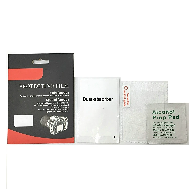 Película protectora de vidrio templado para cámara de embalaje Simple para Nikon D3300, D3400, D7000, D7100, D7200, D5200, D5300, D5500