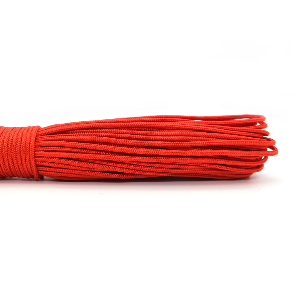 25FT 100FT 8/31 Meters Dia 2mm one stand Cores for Survival Parachute Cord Lanyard Camping Climbing Rope