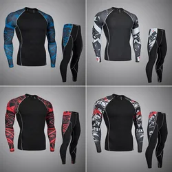 Qualidade superior novo undewear térmica conjuntos de undewear masculino compressão velo suor secagem rápida roupa interior thermo