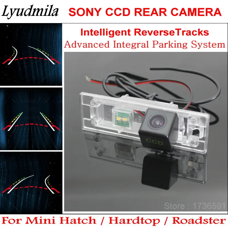 

Car Dynamic Trajectory Moving Guide Lines Car Parking Rear View Camera FOR Mini Hatch / Hardtop / Roadster Reversing Assistance