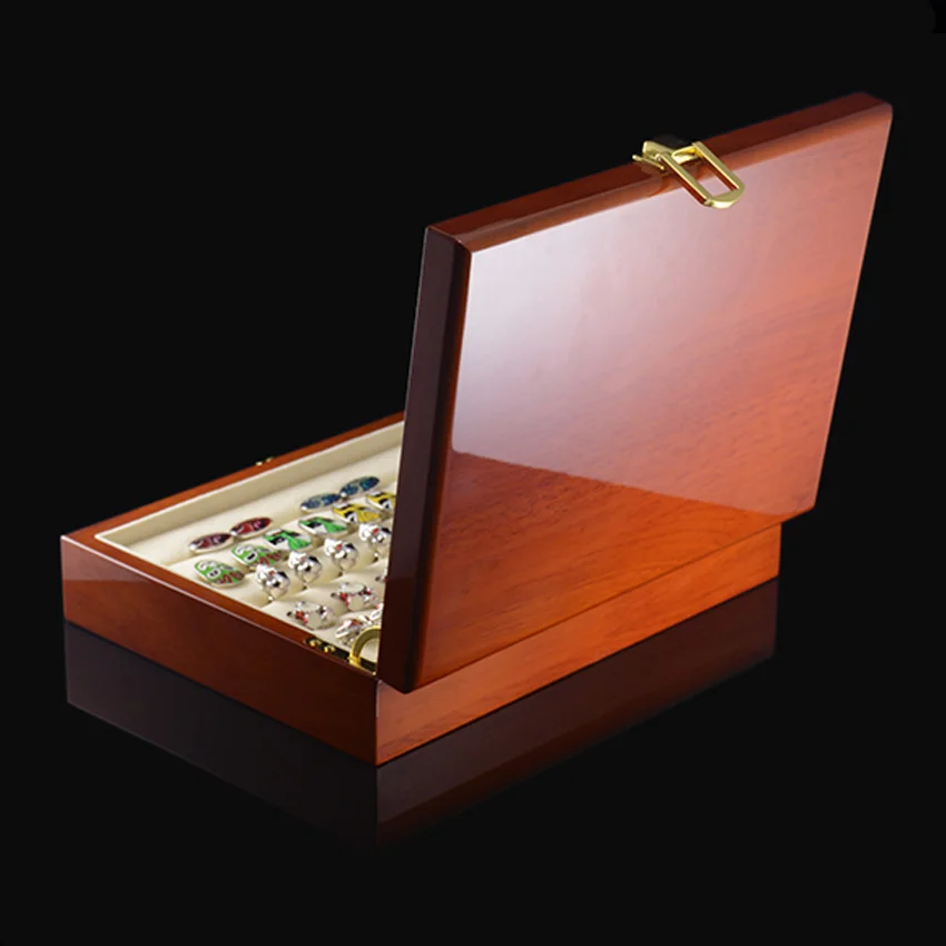 Imagem -03 - Painted Wooden Gift Box Luxury Cufflinks Box Autêntico 20 Pares de Capacidade 240x180x55 mm Alta Qualidade