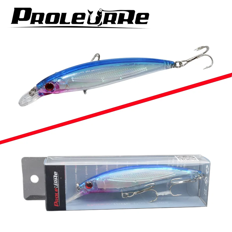 

Proleurre 1PCS Laser Minnow Fishing Lure 11CM 13G pesca hooks fish wobbler tackle crankbait artificial japan hard bait swimbait