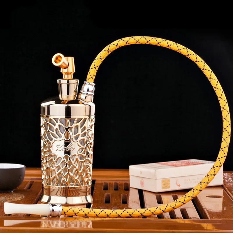 Fashion Delicate Pipe Shisha Hookah Full Set of Smoke  Double Filtration Filters Can Be Cleaned Hookahs Pipes Narguile  Smoking