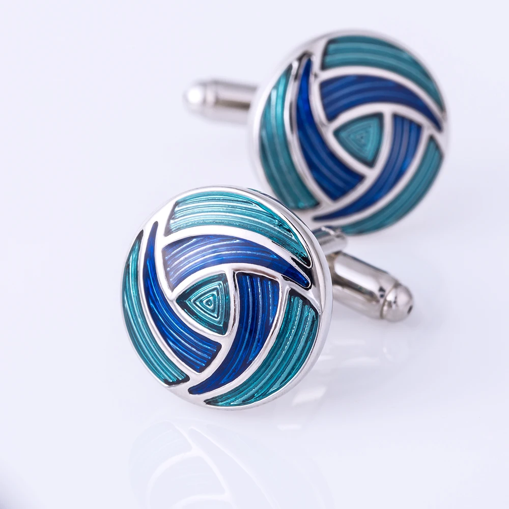 KFLK jewelry shirt cufflinks for mens designer Brand Blue cuff links wholesale Button High Quality Wedding Fashion guests