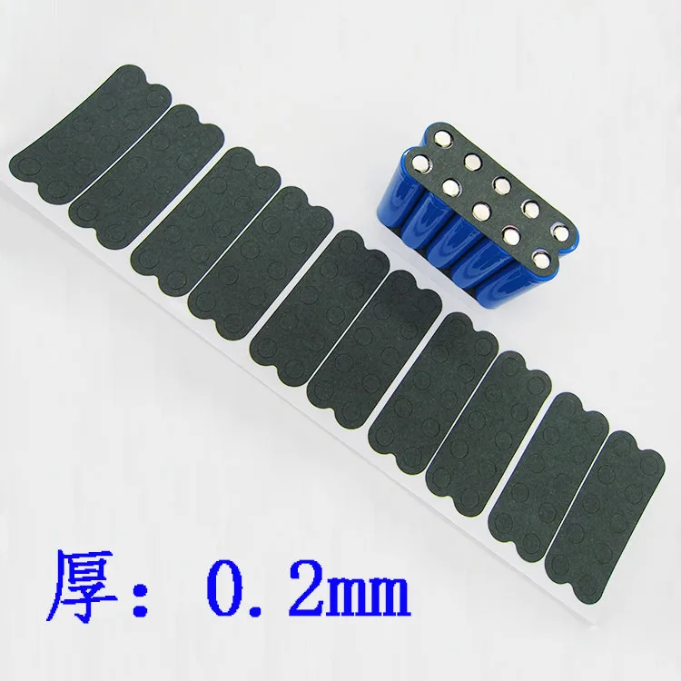

2*5 lithium battery, highland barley paper 10 section 18650 lithium battery insulation pad battery -pack insulation paste