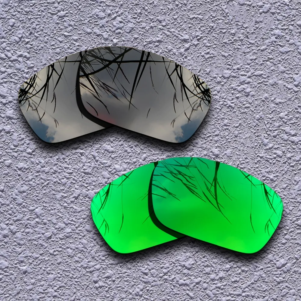 Black & Emerald Green Polarized Replacement Lenses for Oakley  Fuel Cell Sunglasses Anti-scratch