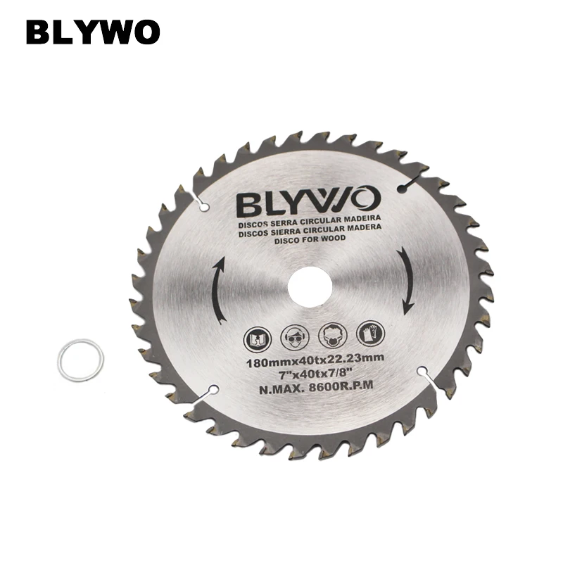 7 inch 40 Teeth TCT Circular Saw Blade For General Purpose Hard & Soft Wood 22.23mm inner hole