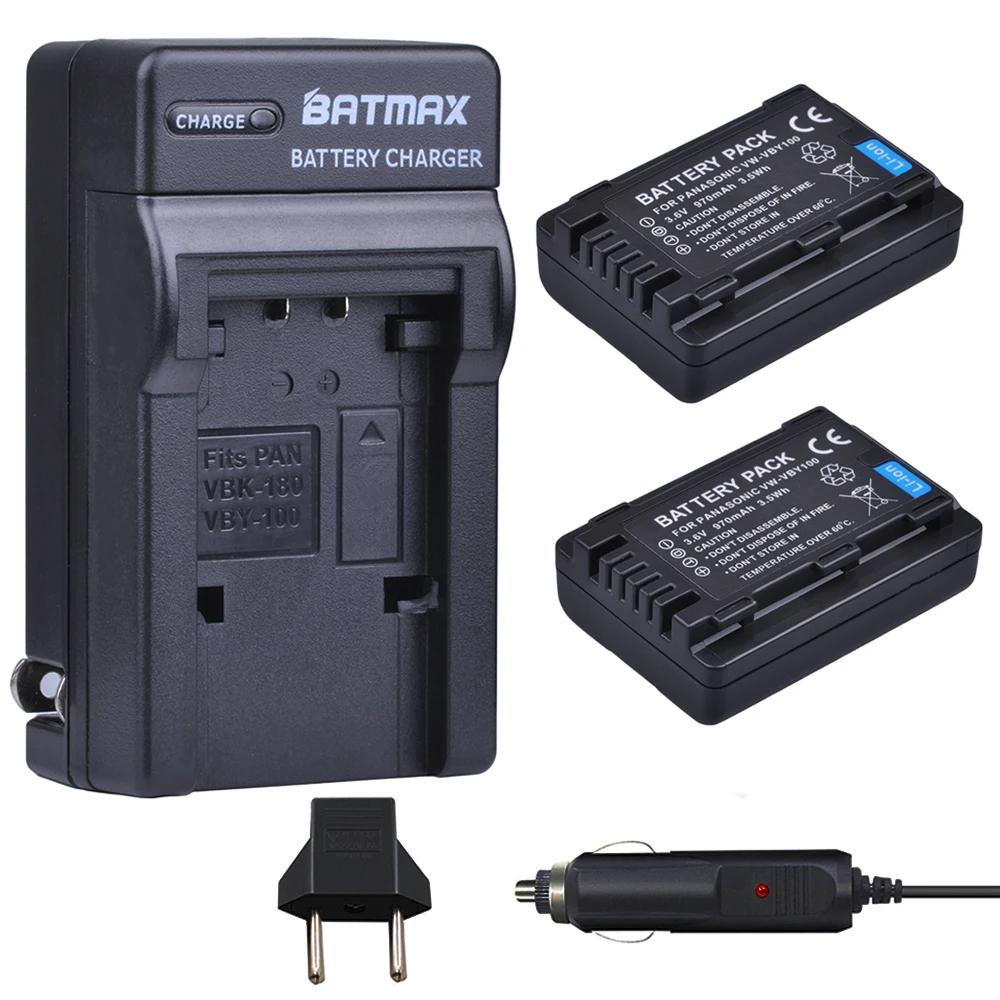 1 Máy Tính VW-VBY100 VBY100 Pin + Tặng Phích Cắm Sạc Cho Máy Panasonic HC-V201, HC-V110, HC-V110GK, HC-V110K, HC-V110P, HC-V130, HC-V160