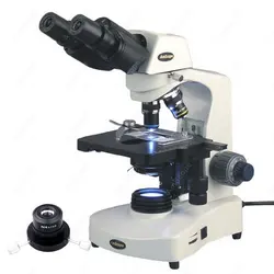 AmScope Supplies 40X-1000X 3W LED Siedentopf Binocular Darkfield Compound Microscope