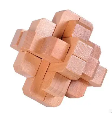 

Classic Interlocking Wooden Burr Puzzle Brain Teaser Game Toys for Adults Children