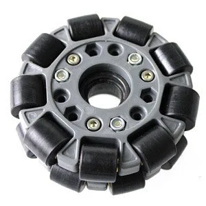 4 inch 100mm double plastic omnidirectional wheel 14049 robot competition wheel Robocon Robocup universal wheel