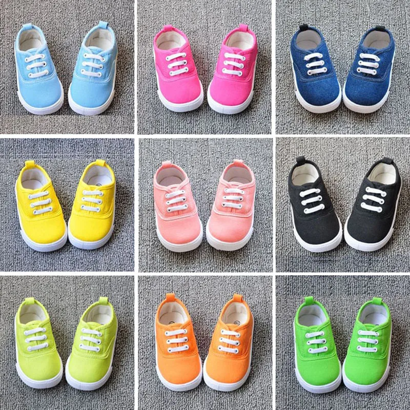 Kanvas Sepatu Anak Sepatu Anak-anak Sepatu Olahraga Anak Laki-laki dan Perempuan Sepatu Sneakers, Sepatu Baru