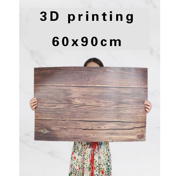 90x60cm Photography Background For Studio Photo Props Thin Wood Grain Photographic Backdrops Double-sided 3D texture printing