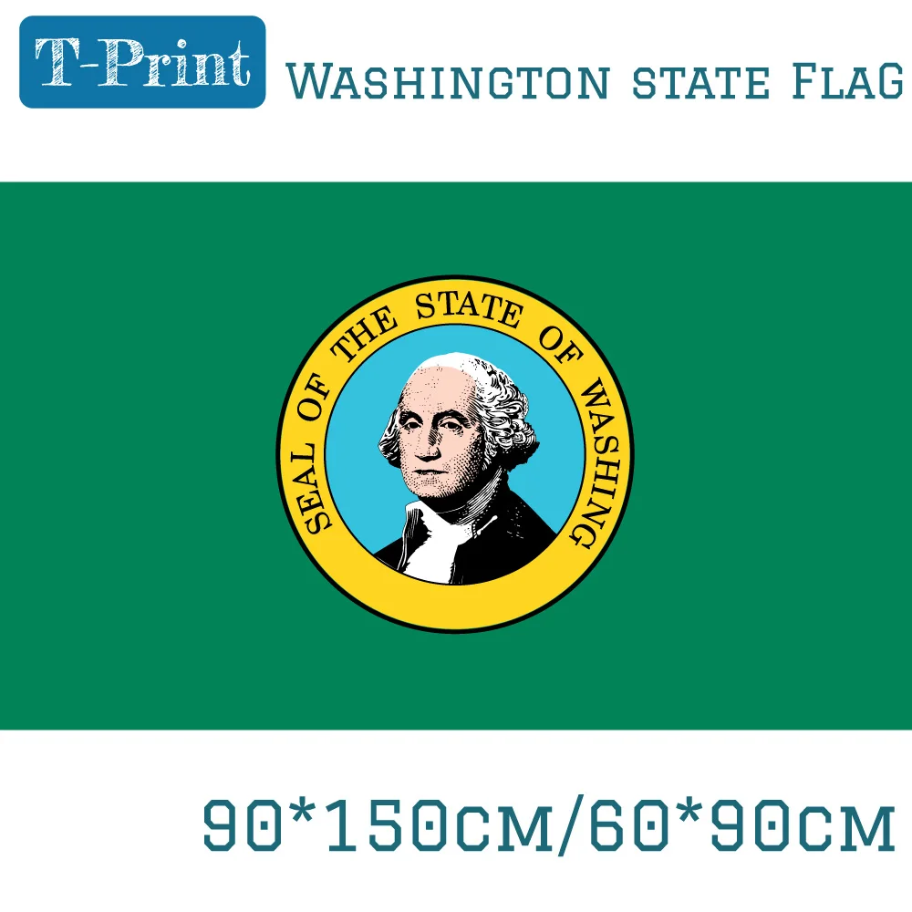 America 3*5ft State of Washington Flag USA 90*150cm 60*90cm High-quality Banner