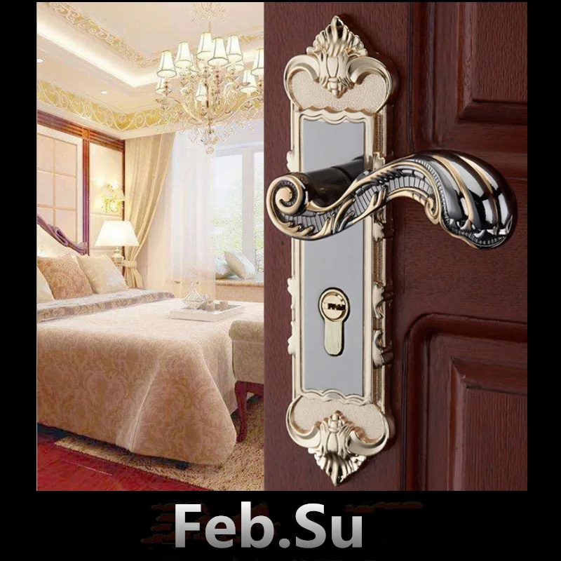 

50 CENTRAL DISTANCE DOOR LOCK ZINC-ALLOY HANDLE AND BRASS CYLINDER