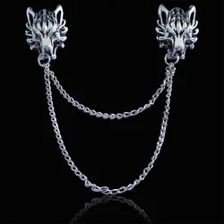 Personality Explosion Models Brooch Retro Dragon Zodiac Pin High-End Shirt Collar Pin Suit Small Jewelry Wholesale Hot Selling