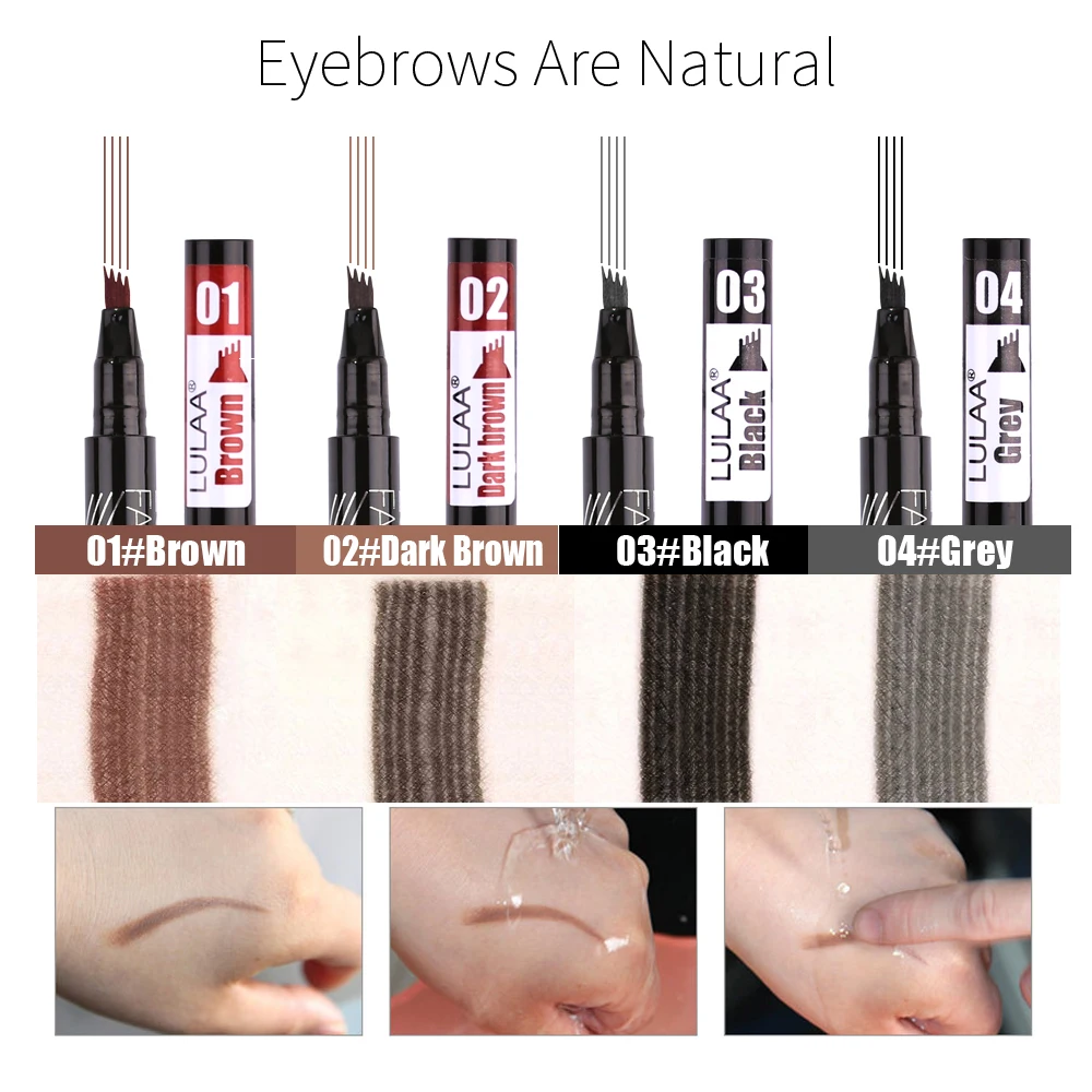 1pc di Lunga durata Microblading Del Tatuaggio Del Sopracciglio Matita Della Fodera Pigmento Impermeabile Penna Eyeliner Cosmetico di Bellezza di Trucco Strumenti di Liquido