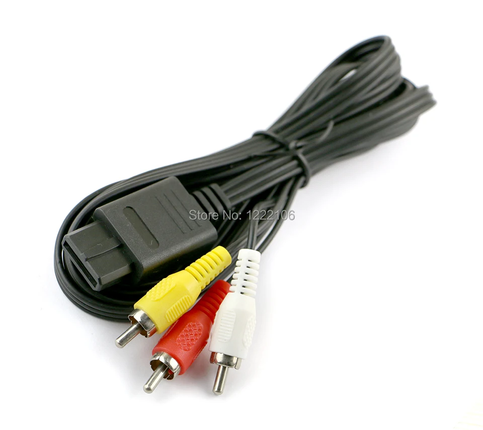 

20PCS RCA Audio Video Cord AV Cable for N64 for GameCube for GC for SNES for Super Nintendo