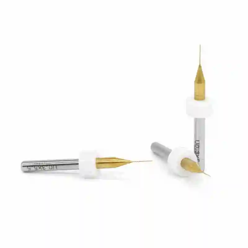 10pcs 0.2-1.2mm titanium coated carbide drill engraving knife milling cutter CNC cutting machine for PCB engraving tools