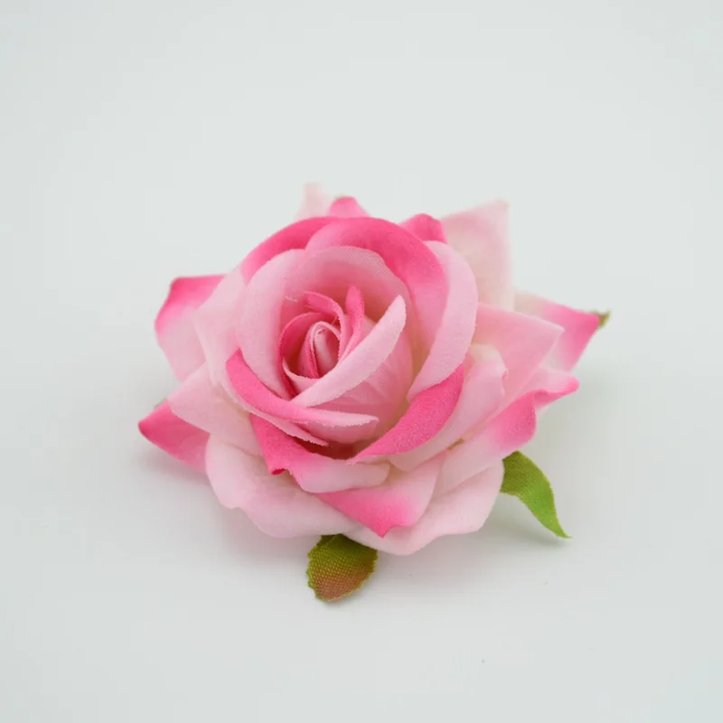 5/10PCS Künstliche Blumen 6CM Seide Rosen Braut Handgelenk Material Wohnkultur Für Hochzeit Auto Dekorative Scrapbooking handwerk Flores