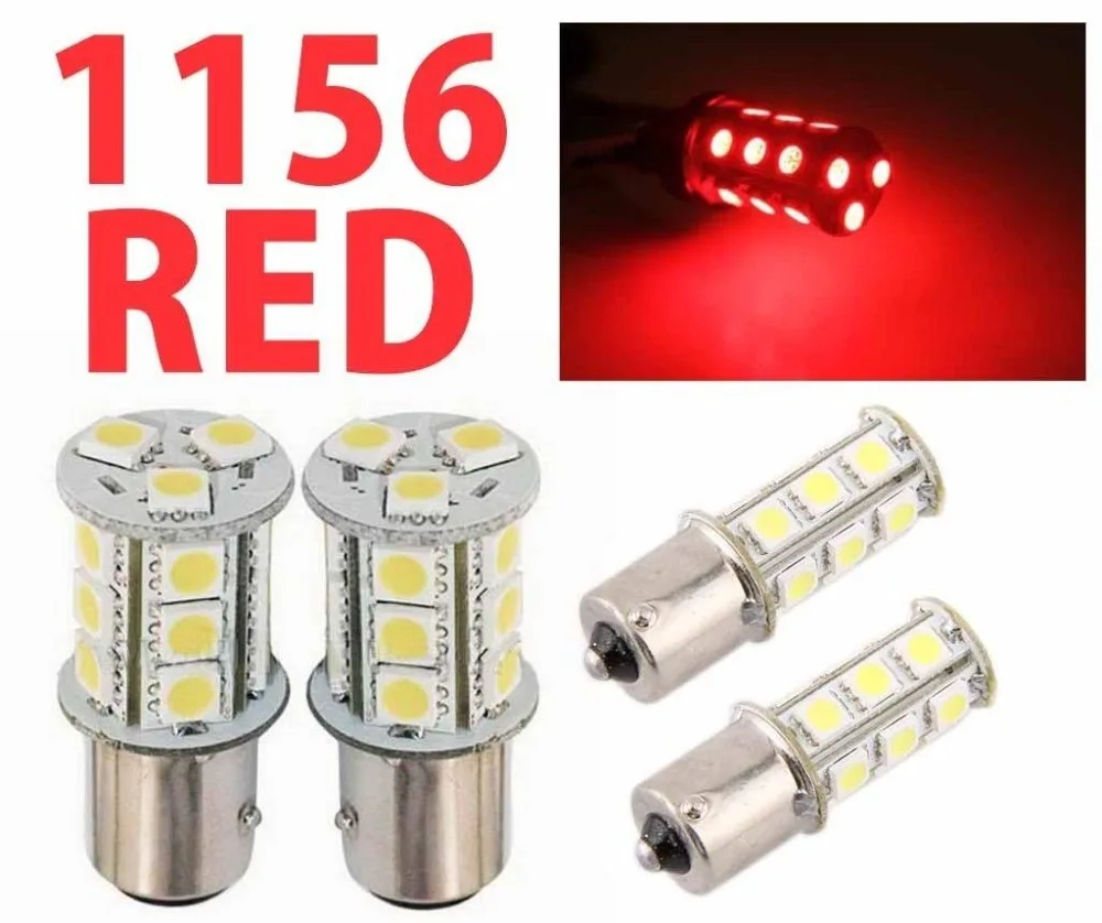 2PCS X 1156 BA15S 18 SMD Led 5050 Red White blue yellow Tail Turn Signal LED Car Light Bulb Lamp