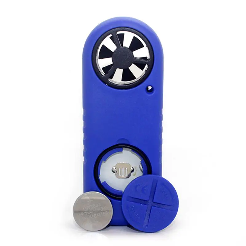Mini Digital Anemometer 0-30m/s Wind Speed Meter -10~45C Temperature Tester Anemometro LCD Backlight Air Velocity Measure Tools