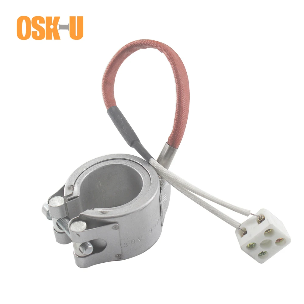 Ceramic Band Heater 230V 36mm ID Electrical Heating Parts for Injection Machine Wattage 300W/400W 36x40/36x60mm Band Heating