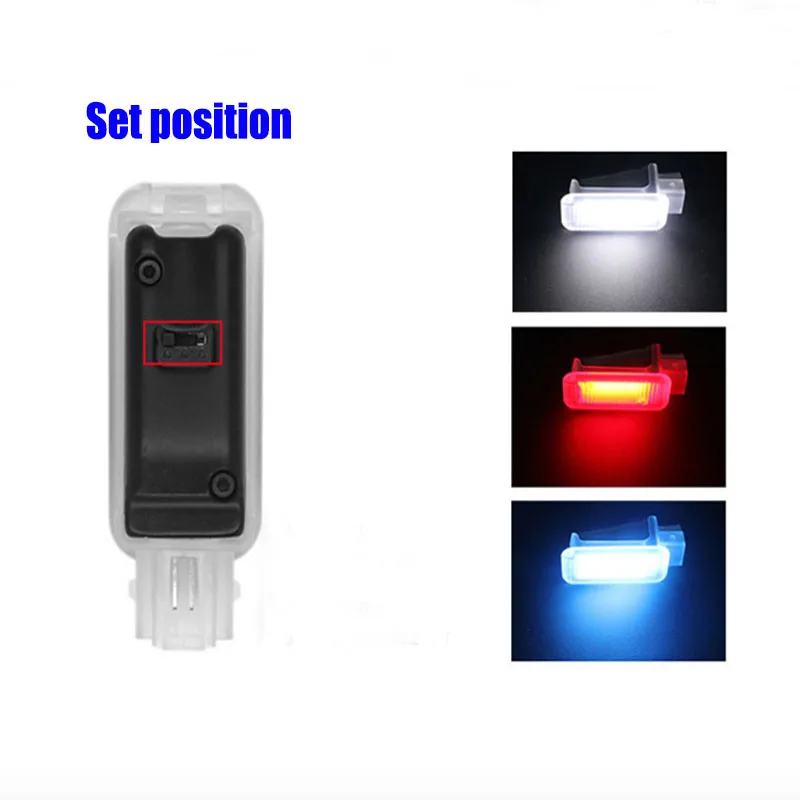 Three switchable color LED  Footwell Light Interior Foot Lamp Cable Harness for GOLF MK6 7 passat b6 b7 b8 cc Q3 Q5 Q7 A3 A4 A6