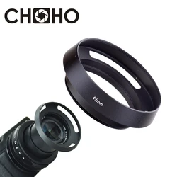 Camera Lens Hood Metal Vented 49mm 52mm 58mm 55mm 62mm 67mm 72mm 77mm Screw-in Lente Protect For Canon Nikon Sony Leica Olympus