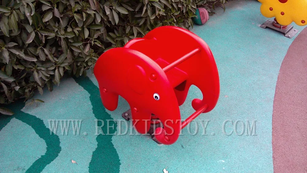 

Heavy Duty Children Outdoor Spring Rides Elephant CE Approved Playground HZ-070D Fast Delivery