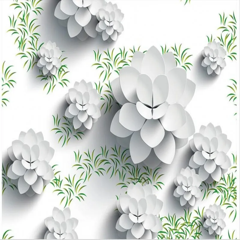 beibehang Custom flooring vector fresh three-dimensional flowers 3D floor three-dimensional floor pvc thick wear-resistant