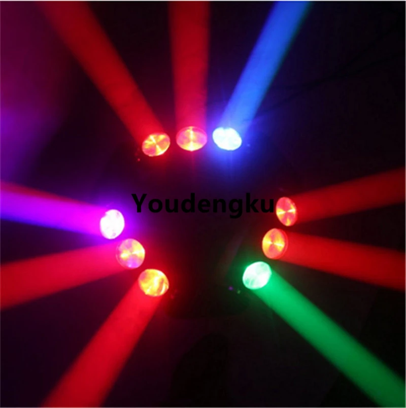 9 Eyes Pixel led beam light 9x10w 4 in 1 rgbw Triangle Sweeper LED Spider beam moving head light