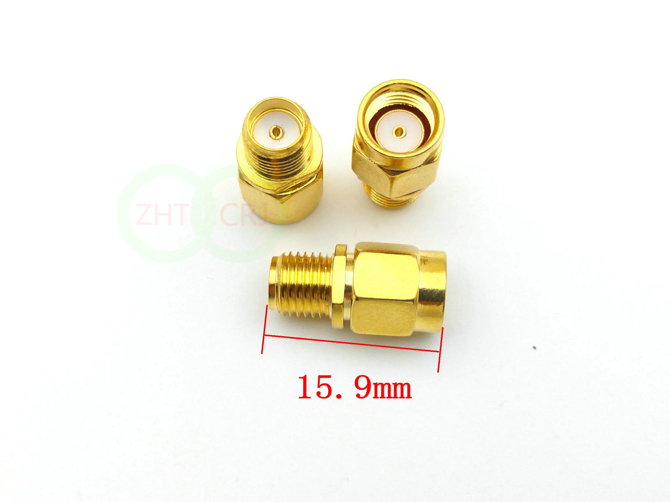 Gold plated SMA female jack to RP-SMA male jack center RF coaxial adapter