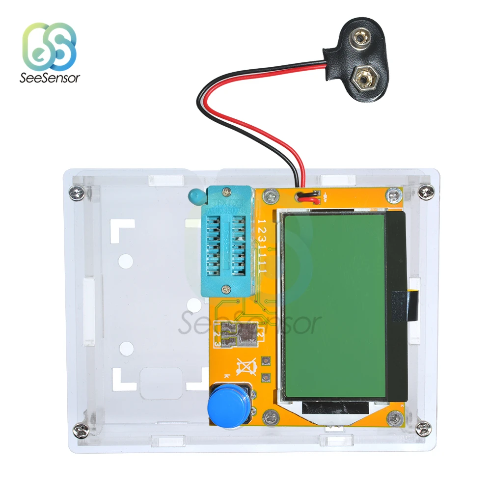 Clear Acrylic Case Shell Housing for LCR-T4 Transistor Tester Diode Triode Capacitor ESR Meter Multimeter (Only Case)