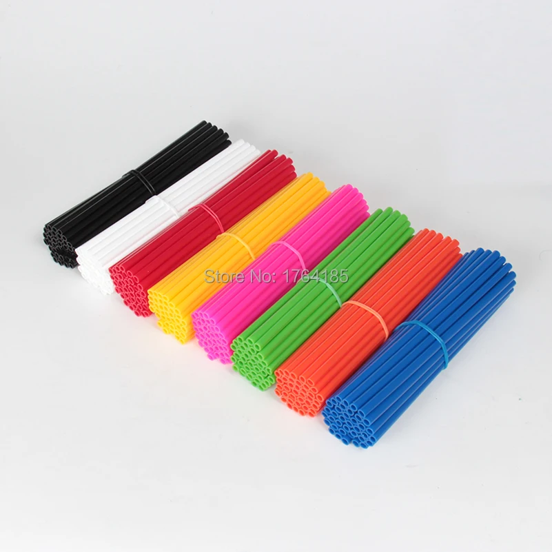 72PCS Plastic Spoke Guard Wrap Covers 23 to 24 inch For YZ85 YZ125 YZ250F YZ450F WR250F WR450F WR250R Motorcycle