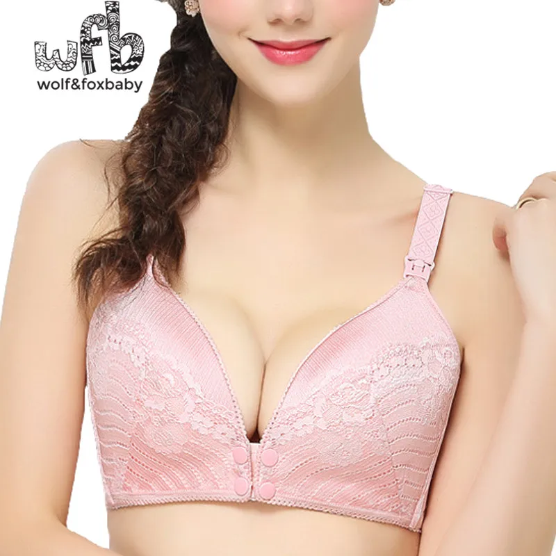 Retail Breastfeeding Bra Pregnant Lingerie Bra Breastfeeding anti-sagging buckle without buckle bra maternity