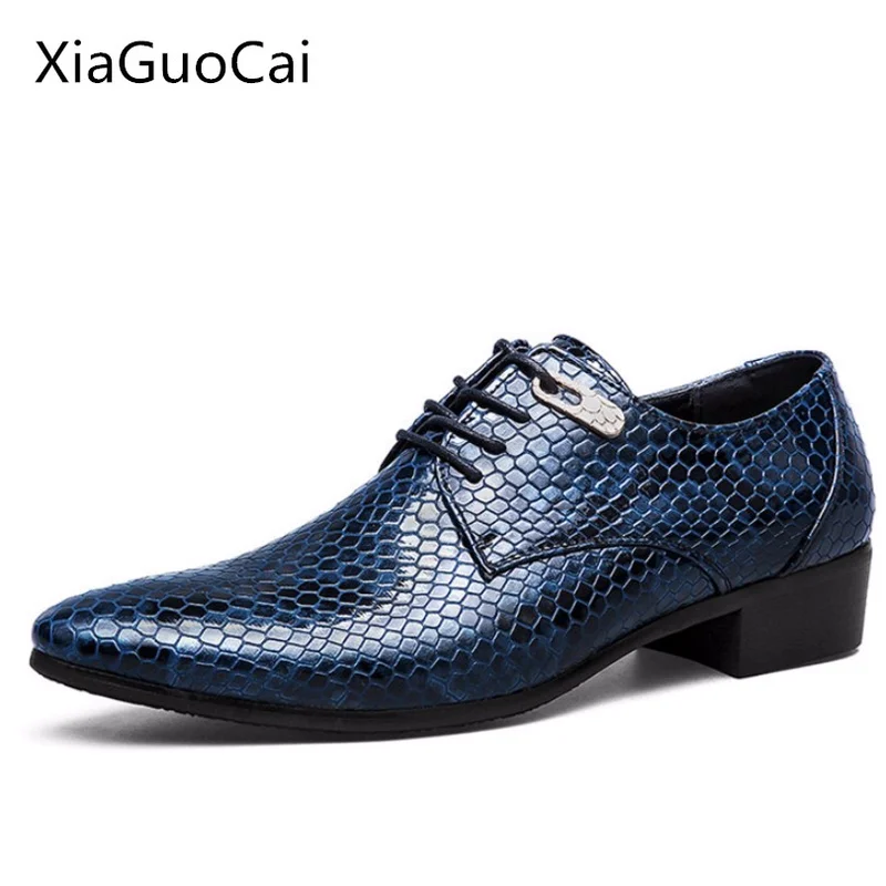 Man's Casual Shoes Hot Sale Pattern Men Oxfords Party Wedding Flats Spring and Autumn High Quality Men Formal Shoes