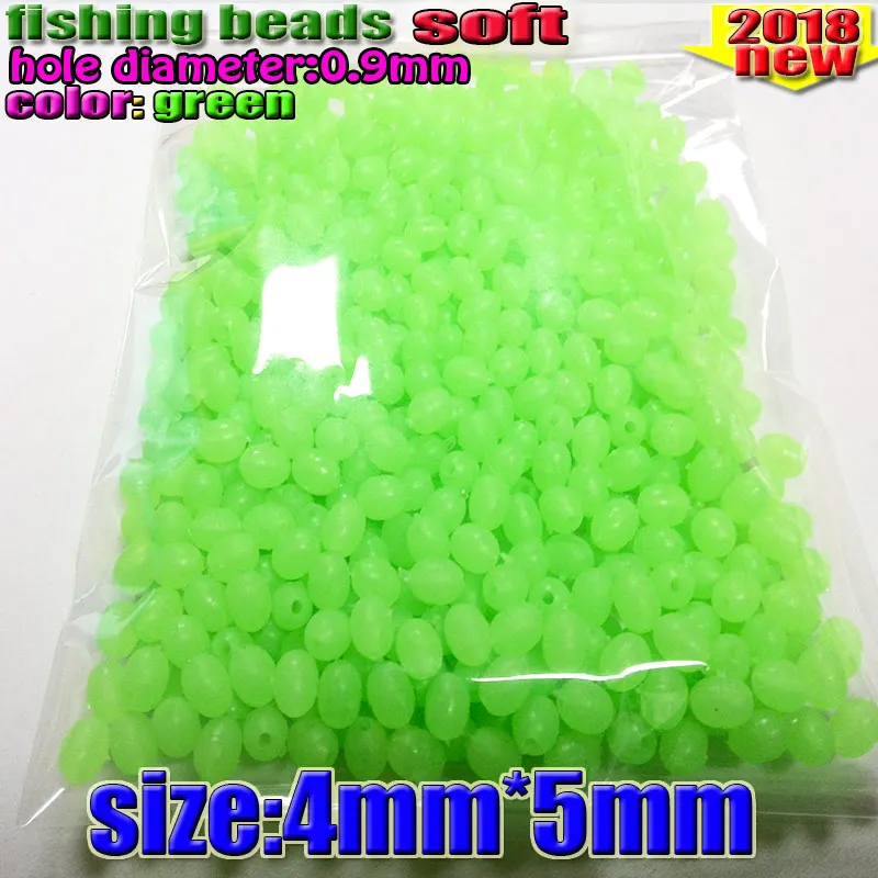 fihsing plastic luminous fishing beads glow in the dark 2*3 3*4----12*16mm more size choose