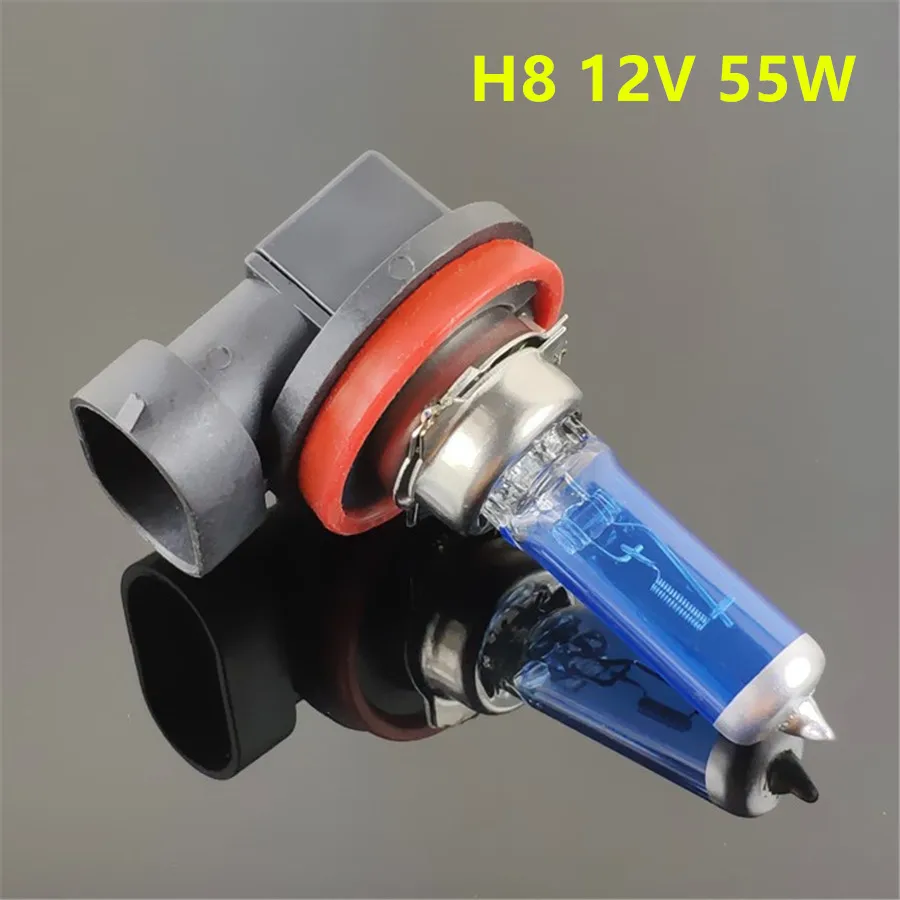 2pcs Car Light H1 H3 H4 H7 H8 H9 H11 9005 HB3 9006 HB4  Auto halogen lamp bulb Fog Lights 55W 100W 12V Super White Headlights image 6