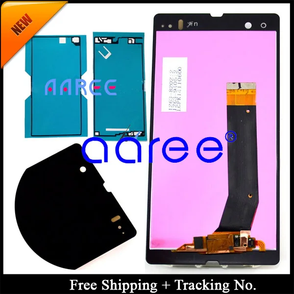 100% tested  Gurantee For Sony Xperia Z LCD For Sony Xperia L36h L36i C6606 C6603 C6602 C660X Screen Touch Digitizer Assembly