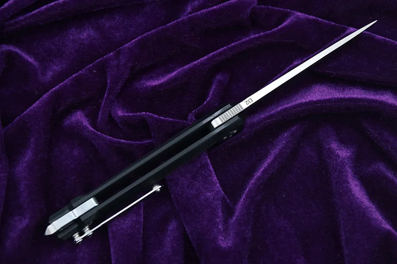 LEMIFSHE Flipper JK3311-G10 D2 lama in acciaio G10 + manico in acciaio tasca da caccia all'aperto cucina coltello pieghevole per frutta strumento EDC