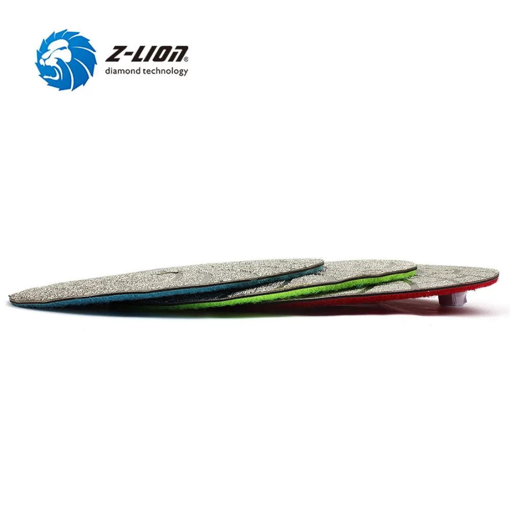 Almofadas de polimento de diamante, disco de lixa para roda de mármore e granito com encaixe a vácuo de 6 polegadas